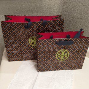 TORY BURCH SHOPPING BAGS 2 SIZES